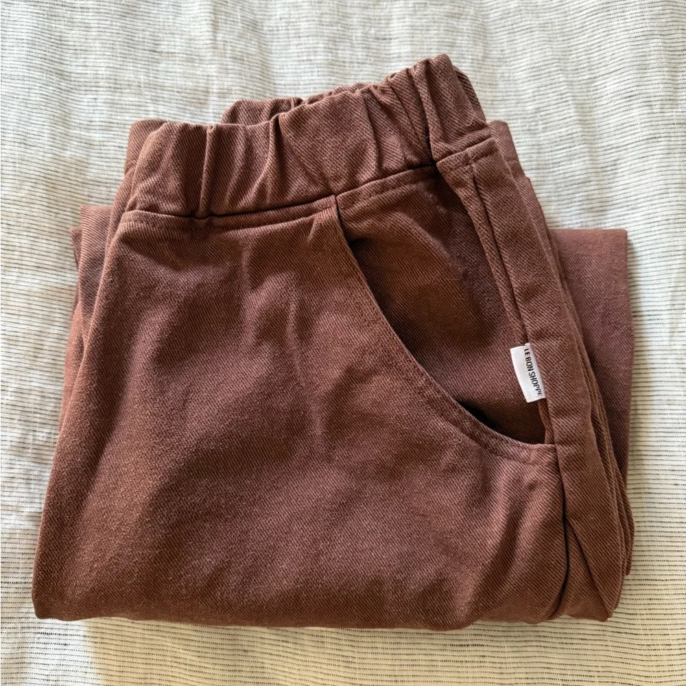 Le Bon Shoppe ARC PANTS - CHOCOLATE size medium - Picture 5 of 7